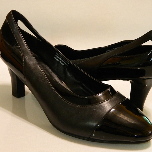 David Tate Shoes - DAVID TATE Pumps Heels Leather Black Sz 12WW NEW